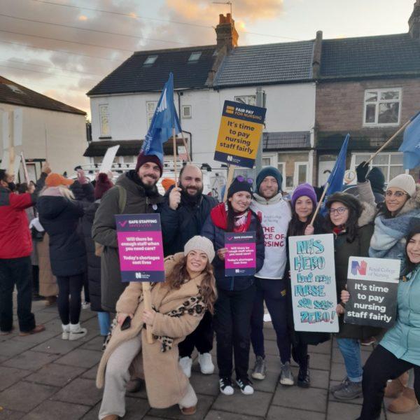 Solidarity with striking nurses at St Georges and all NHS workers