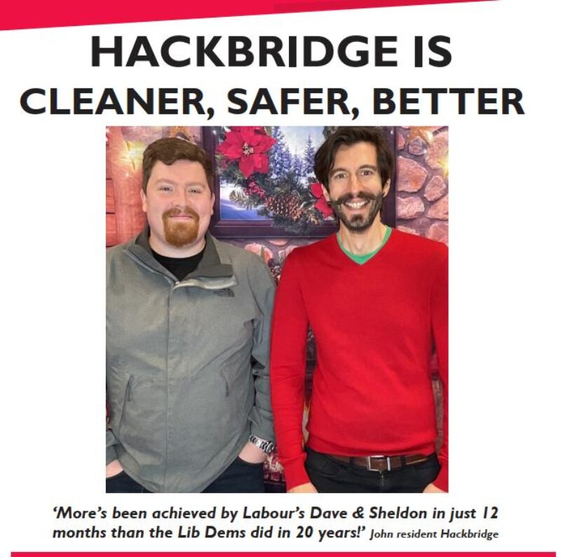 Our Hackbridge Councillors Dave and Sheldon